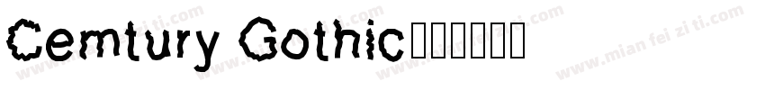 Cemtury Gothic字体转换